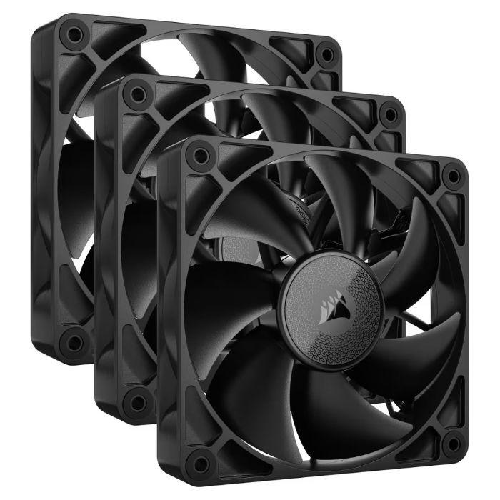 Kit de 3 Ventoinhas CORSAIR RX120 iCUE LINK RGB (RGB - Preto)