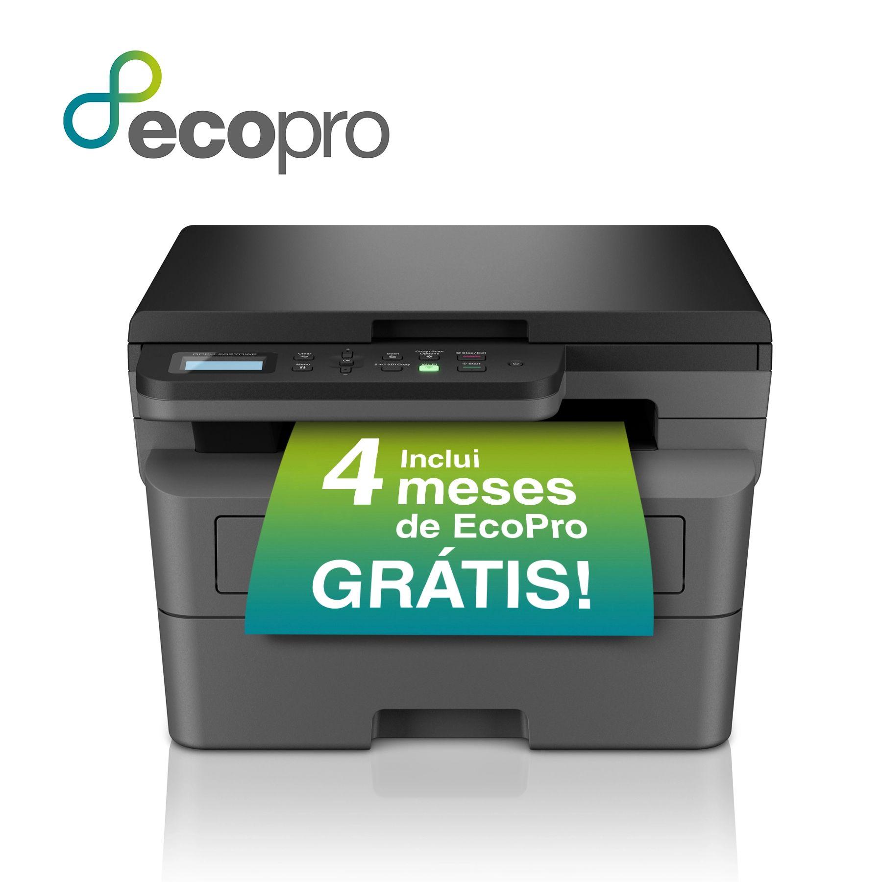 Impressora Multifunções BROTHER DCP-L2627DWE (A4 - Impressão a preto e branco - 250 folhas - Preto) — miniatura 2