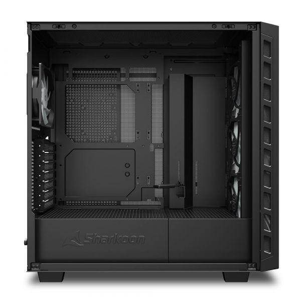 Caixa de PC Gaming SHARKOON REBEL C80M RGB (ATX, Micro ATX, Mini-ITX - Midi Tower - Metal - Preto) — miniatura 5