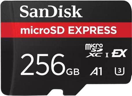 Cartão de Memória SANDISK Express (256GB - 880 MB/s - Preto/Vermelho)