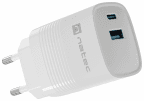 Carregador de Parede NATEC Ribera GaN 30W (30 W - Branco)
