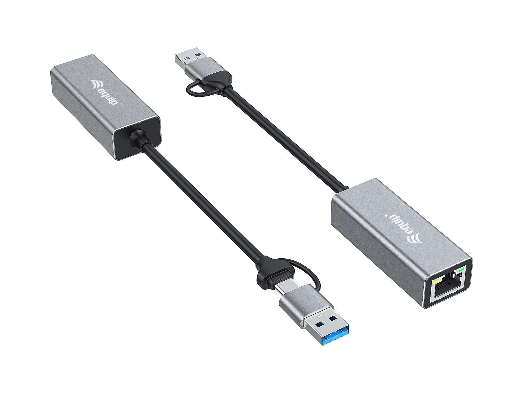 Adaptador USB Ethernet EQUIP 133495 EQP852 (2,5 Gbit/s - Cinzento) — miniatura 2