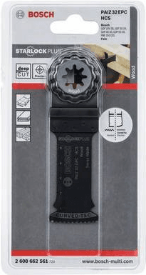 Lâmina de Serra de Imersão BOSCH PAIZ 32 EPC (Starlock Plus - 60 x 32 mm)