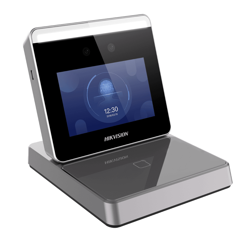 Leitor Biométrico HIKVISION DS-K1F600U-D6E (Cartões EM 125 kHz e MF 13,56 MHz - Cinzento)