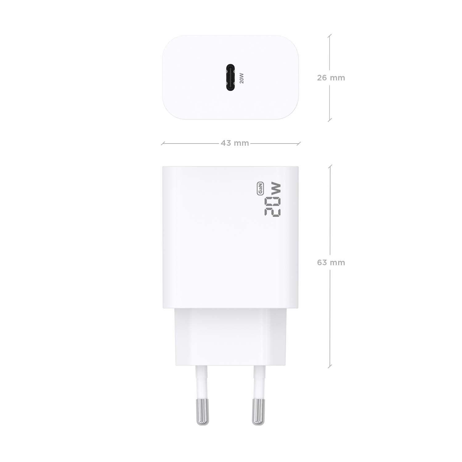 Carregador de Parede AISENS A110-0938 (20 W - Branco), miniatura 4