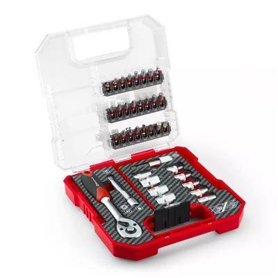 Jogo de Pontas e Roquete EINHELL-KWB 49109022 (37 Peças - Encaixe 1/4" - Estojo L-CASE)