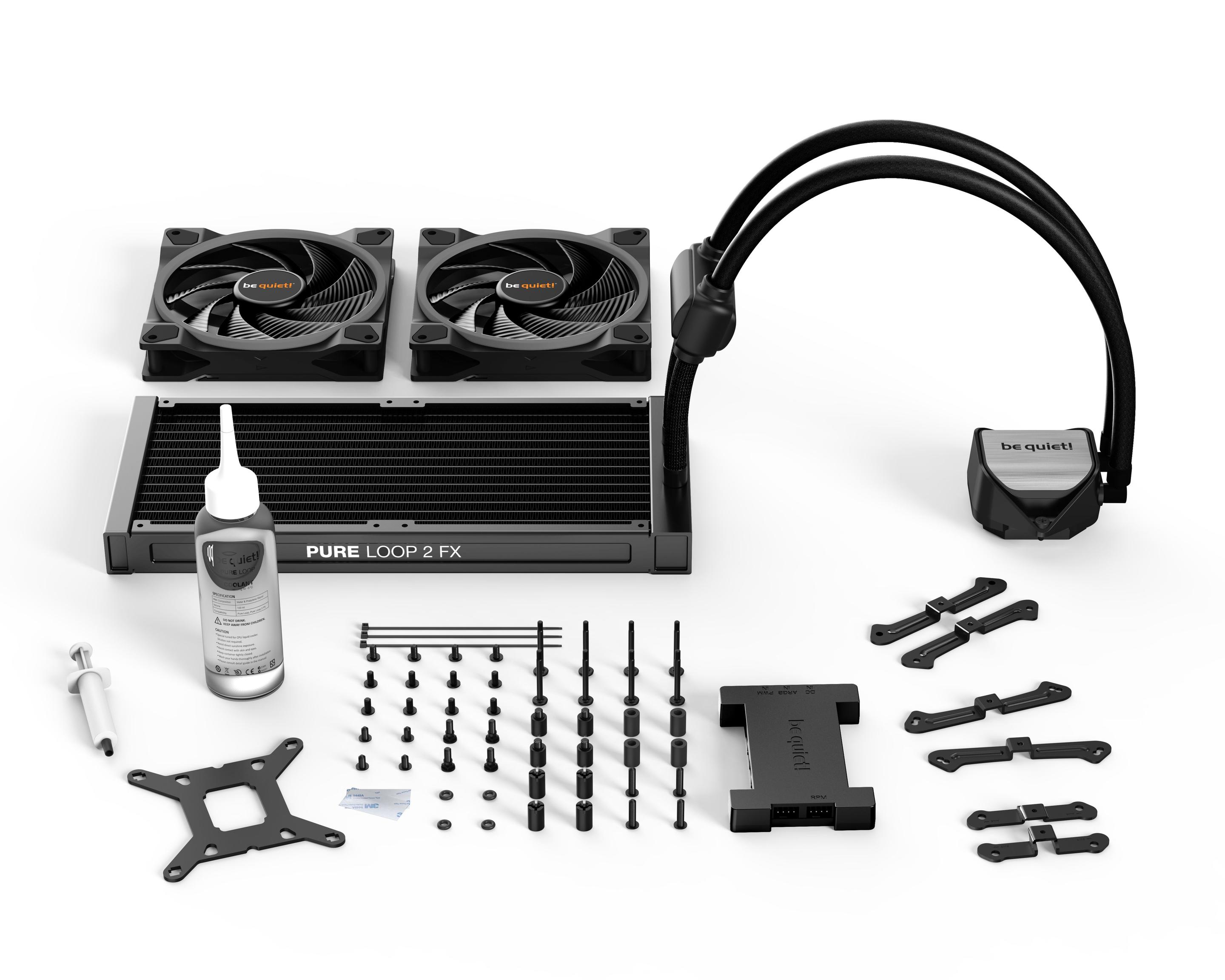 Sistema de Refrigeração Líquida BE QUIET! Pure Loop 2 FX 280mm (140 mm - 2 ventoinhas - 2200 RPM - Preto) — miniatura 5