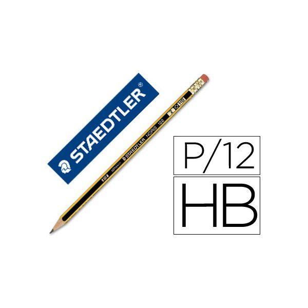 Lápis de Grafite STAEDTLER Noris 122 (Madeira de cedro - Preto e Amarelo) — miniatura 2
