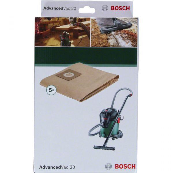 Sacos para Aspirador BOSCH AdvancedVac 20 (Papel - Castanho)