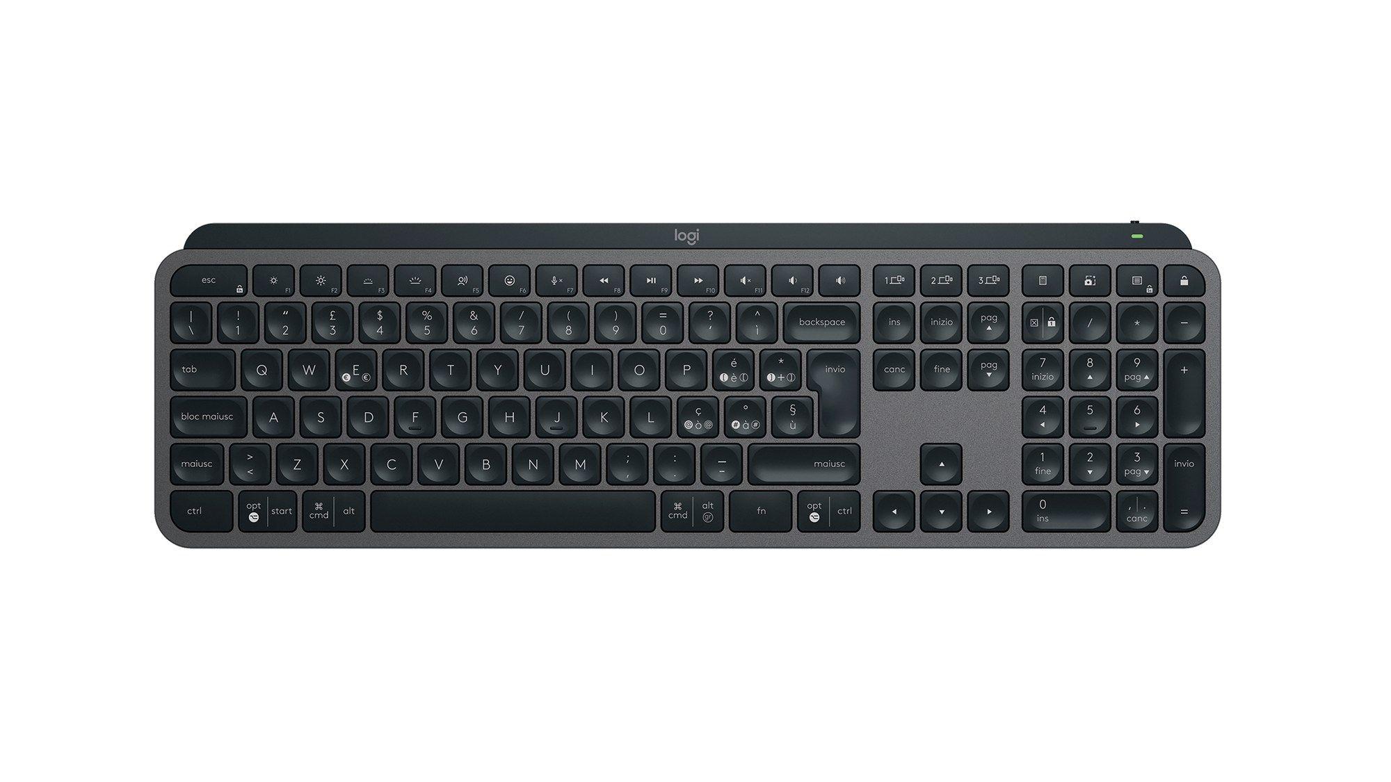 Teclado LOGITECH MX Keys S (Italiano - Teclas tesoura - Tamanho completo - Grafite), miniatura 6