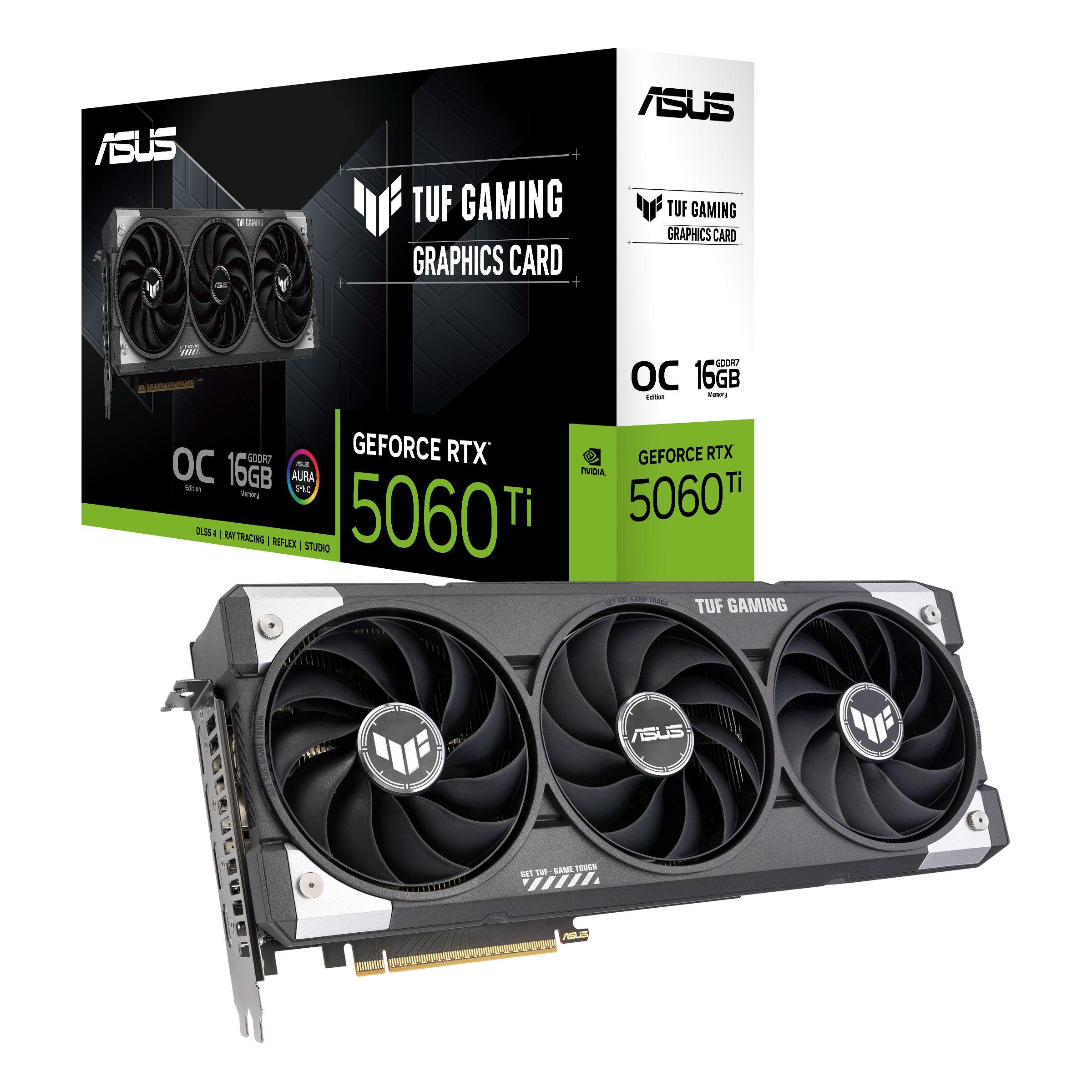 Placa Gráfica ASUS TUF Gaming GeForce RTX 5060 Ti OC (GeForce RTX 5060 Ti - 16 GB - 128 bit - Preto), miniatura 5