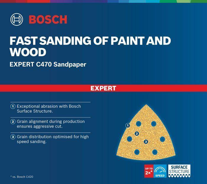 Lixa BOSCH Expert C470 2608900927 (Outros - 93 x 93 mm - Amarelo), miniatura 4