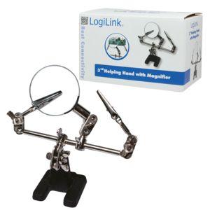 Terceira Mão com Lupa LOGILINK WZ0034 (Vidro, Aço - Preto e Aço inoxidável), miniatura 4