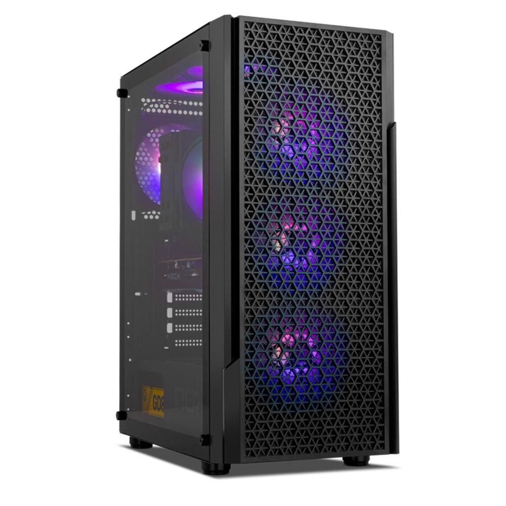 Caixa PC Gaming NOX Infinity Beta Airflow (ATX, ITX, Micro ATX - Midi Tower - SPCC, Aço, Vidro temperado - Preto)