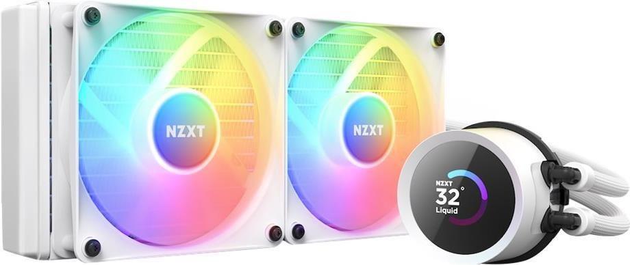Sistema de Arrefecimento Líquido NZXT Kraken 240 RGB (Alumínio, Plástico - RGB multicolorida - Branco)