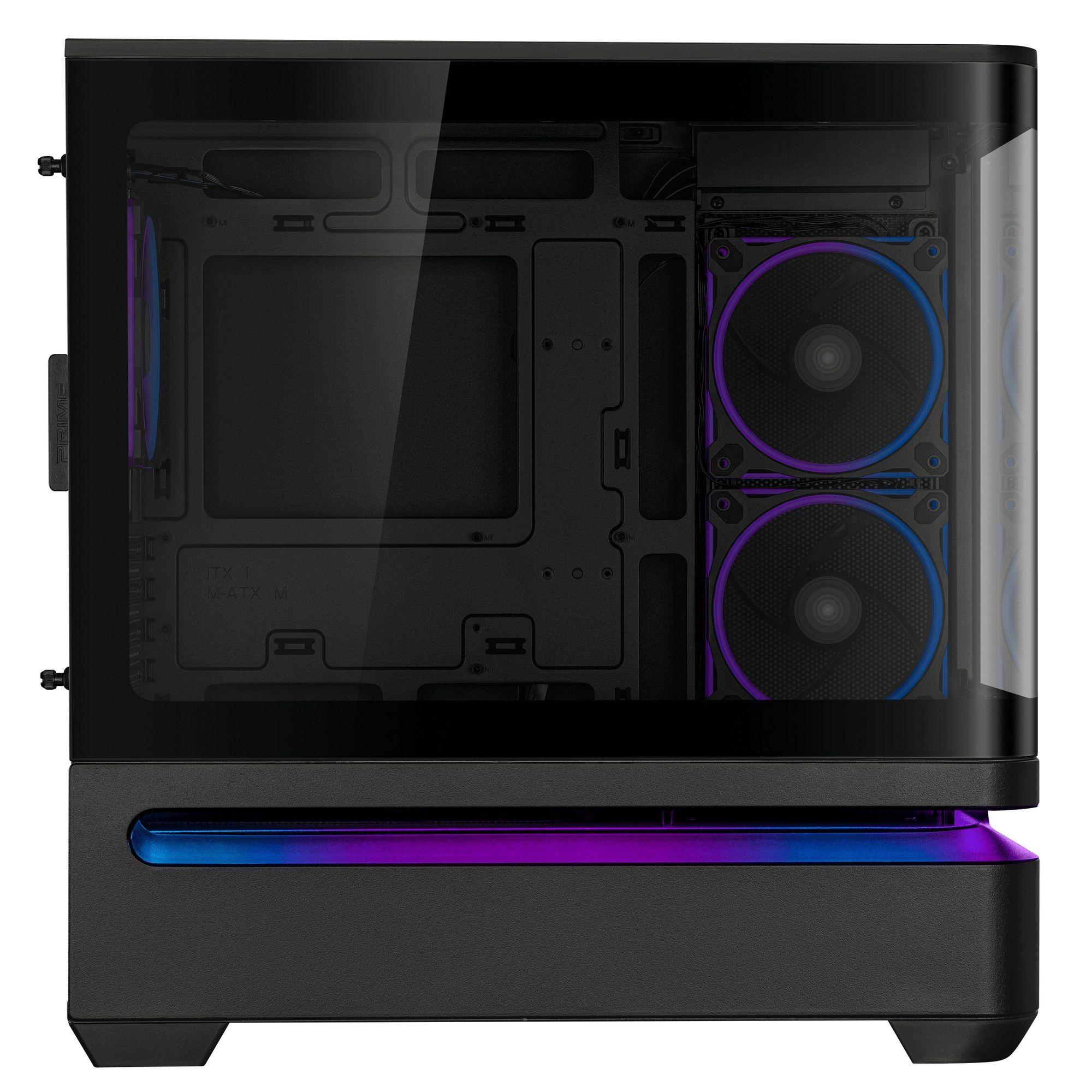 Caixa de Computador ASUS PRIME AP202 ARGB (Micro ATX, Mini-ITX - Mini Tower - Metal - Preto) — miniatura 7