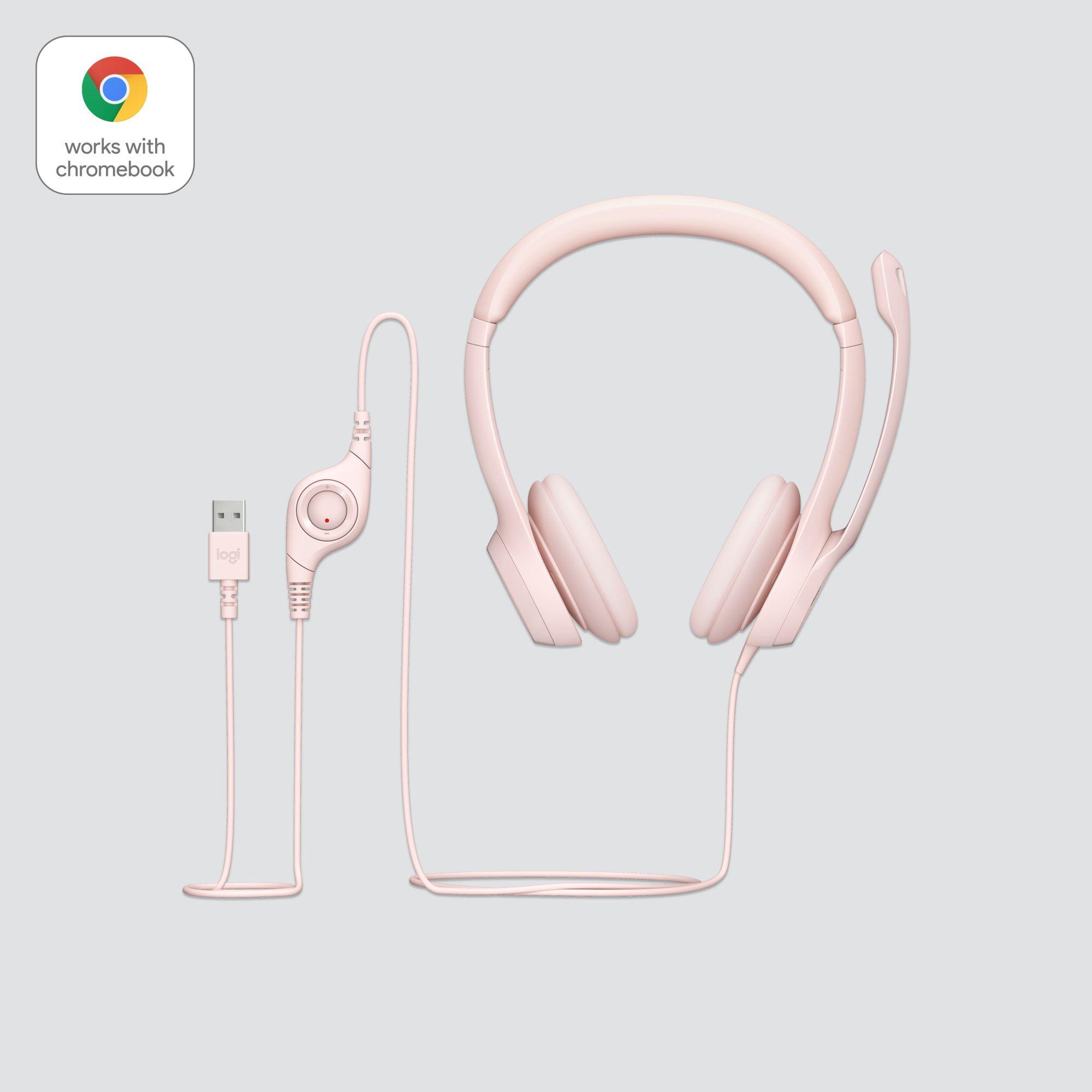 Headset LOGITECH H390 (Binaural - Com fios - Supra-aural - Rosa), miniatura 6