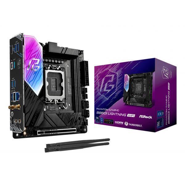 Motherboard ASROCK B860I Lightning WiFi (LGA 1851 (Socket V1) - Intel Core Ultra Série 2 - Mini-ITX)