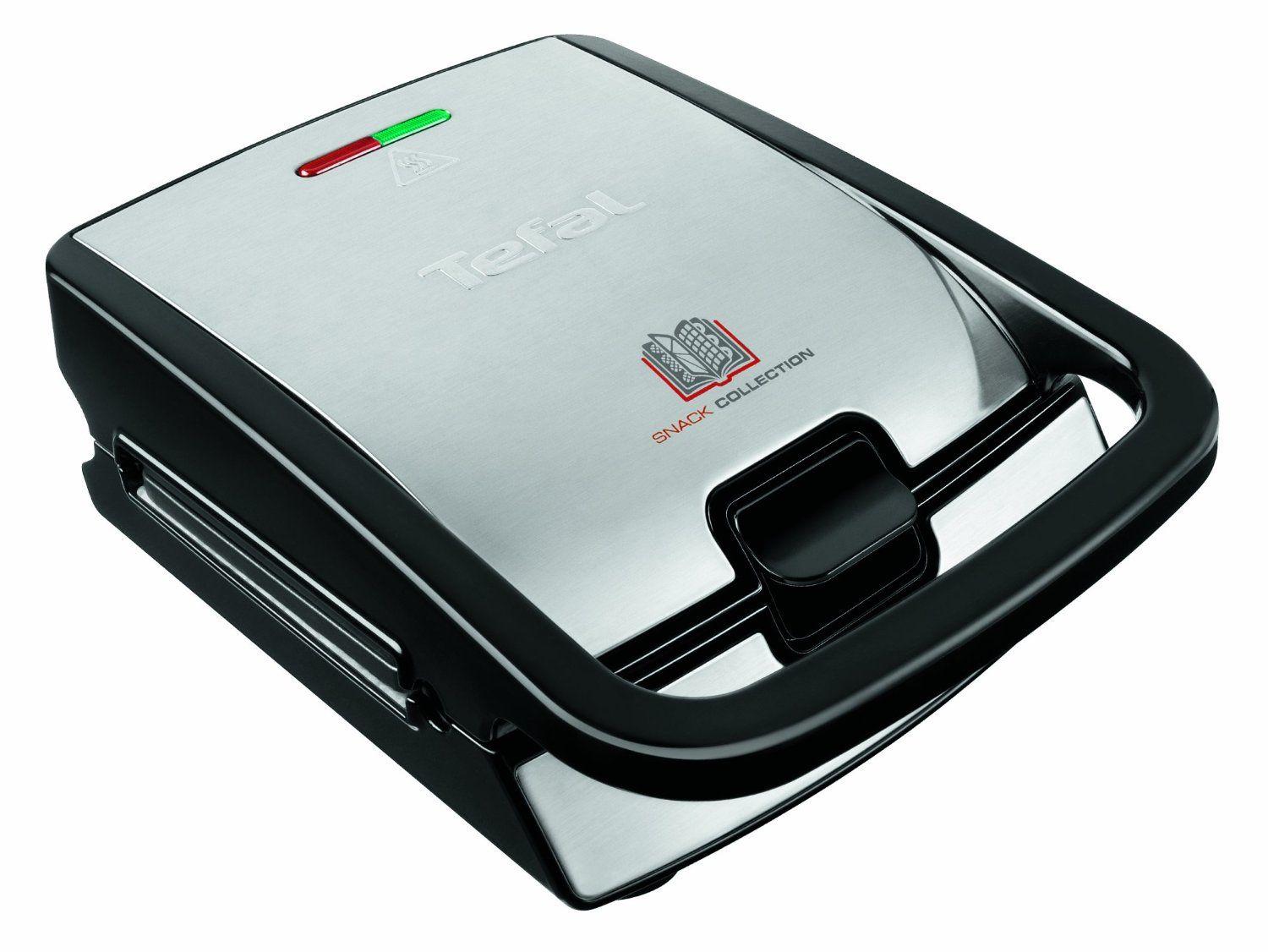 Sanduicheira TEFAL Snack Collection SW852D12 (Altura 36,1 cm - Preto/Inox), miniatura 3