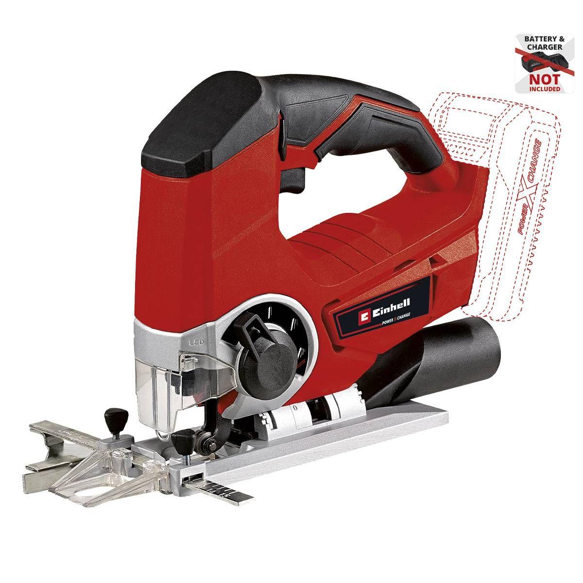 Serra Tico-Tico a Bateria EINHELL TE-JS 18/80 Li-Solo (18 V - Bateria - Vermelho/Preto/Inox)