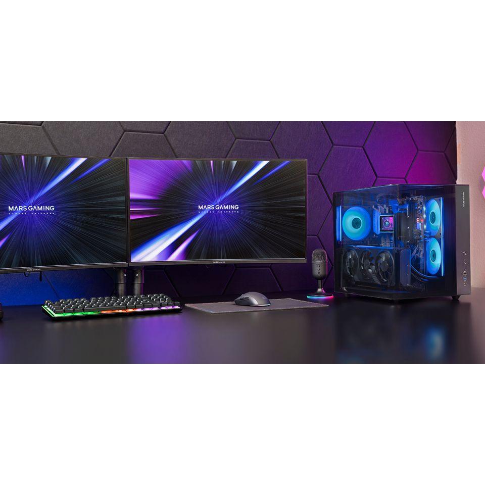 Caixa PC MARS GAMING MC-INFINIOLITE (ATX, micro ATX, Mini-ITX - Midi Tower - ATX, micro-ATX, Mini-ITX - Preto) — miniatura 7
