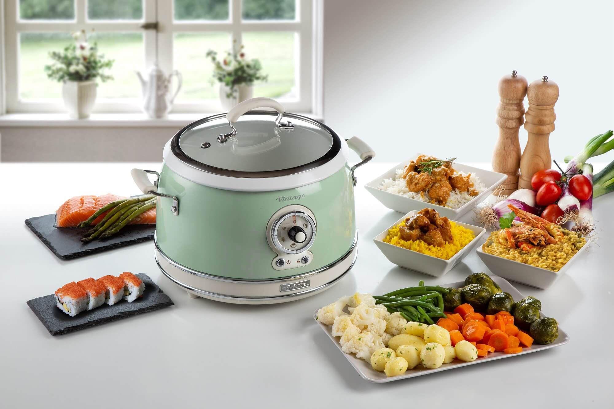 Panela de Arroz ARIETE Vintage 2904/04 (Altura 27,5 cm - Verde), miniatura 2