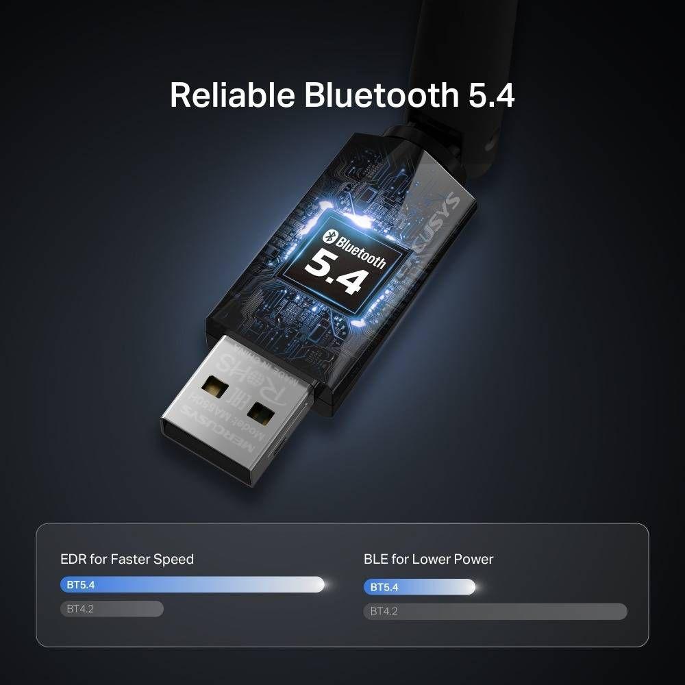 Adaptador USB Bluetooth MERCUSYS MA550H (USB - Longo Alcance) — miniatura 4