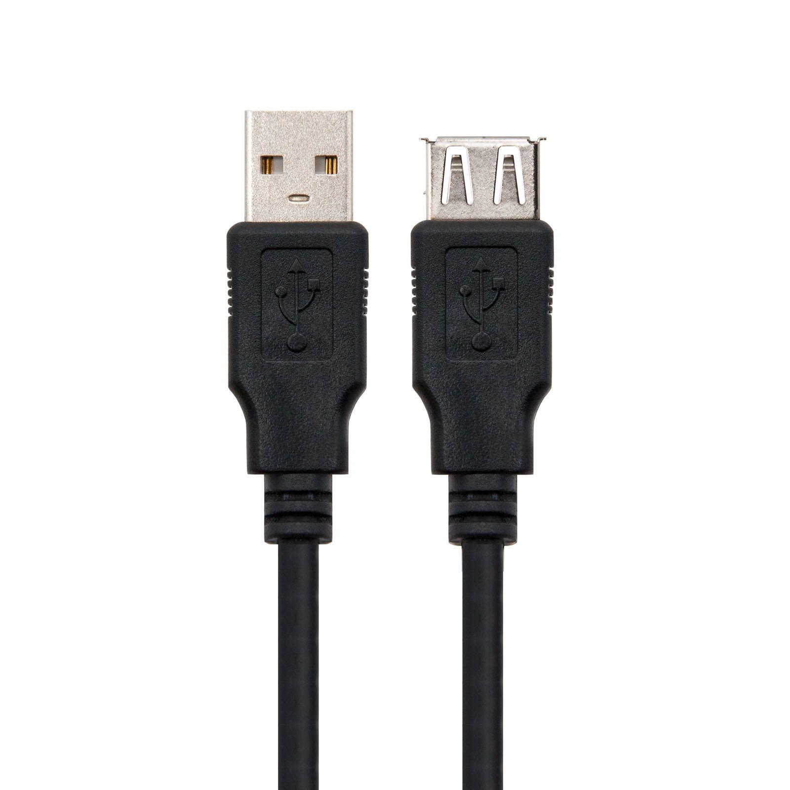 Cabo de Extensão NANOCABLE 10.01.0203-BK (1,8 m - USB A - Preto) — miniatura 2