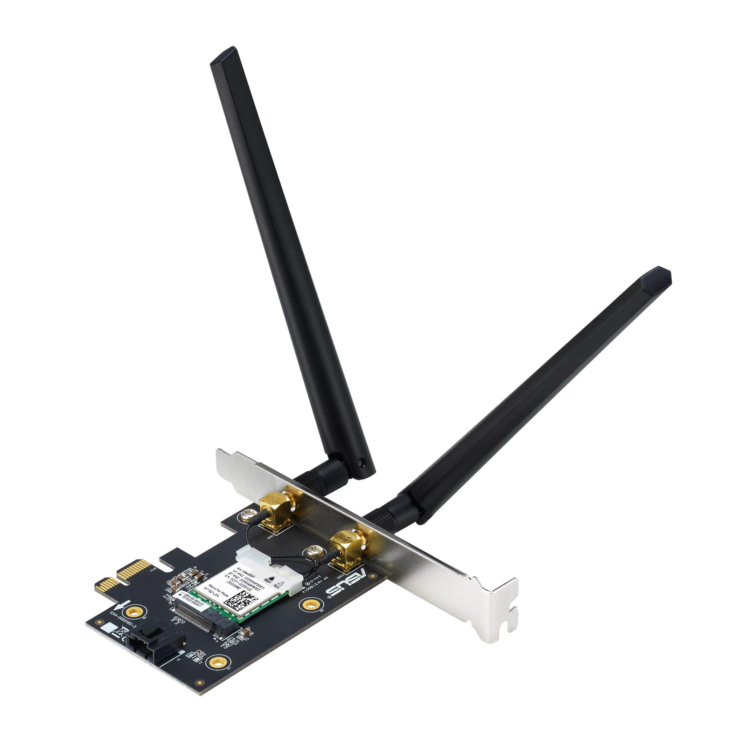 Placa de Rede ASUS PCE-AXE5400 (Wi-Fi 6E - 2402 Mbit/s - PCI Express - Bluetooth 5.2) — miniatura 3