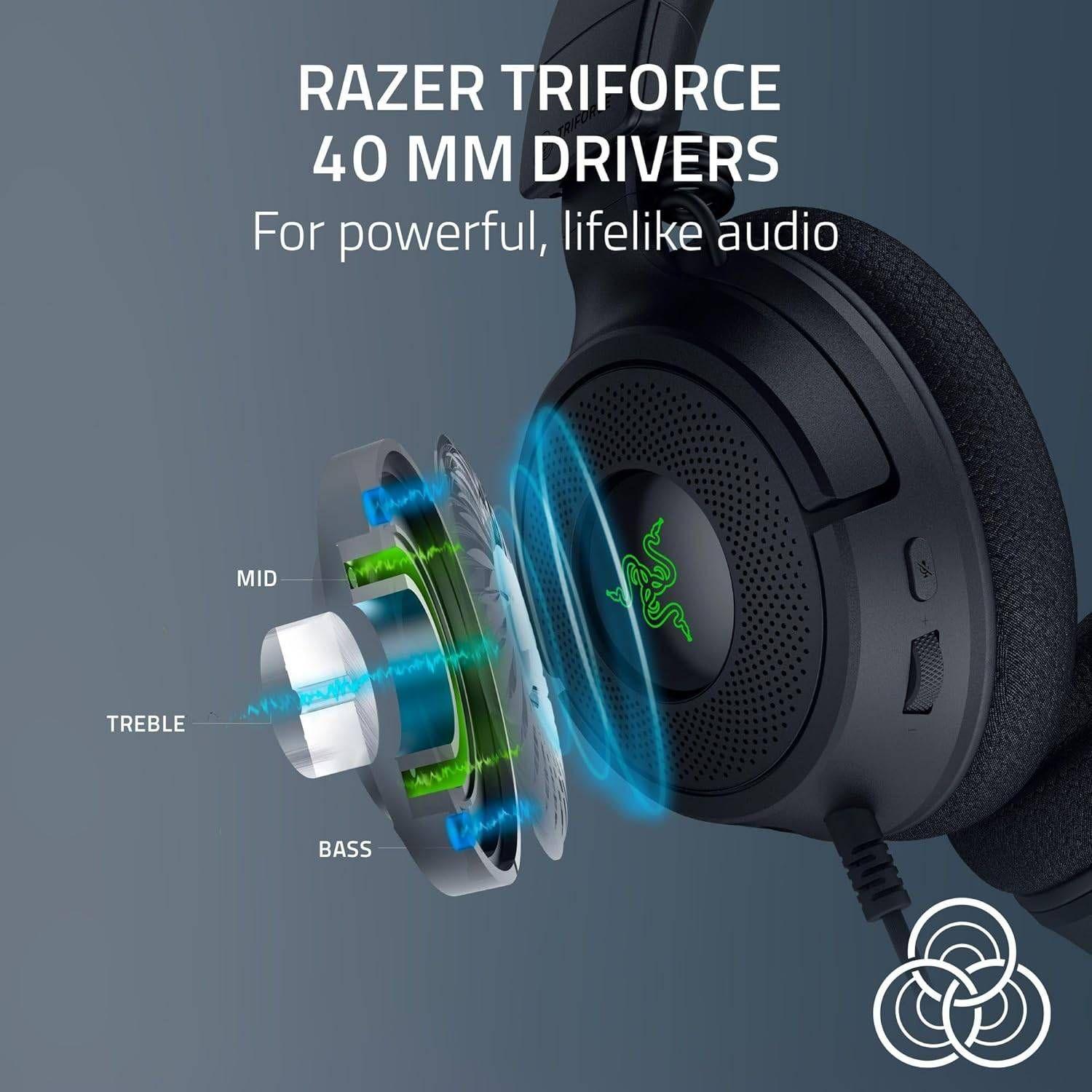 Headset Gaming RAZER Kraken V4 X (Binaural - Com fios - Supra-aural - Preto), miniatura 4