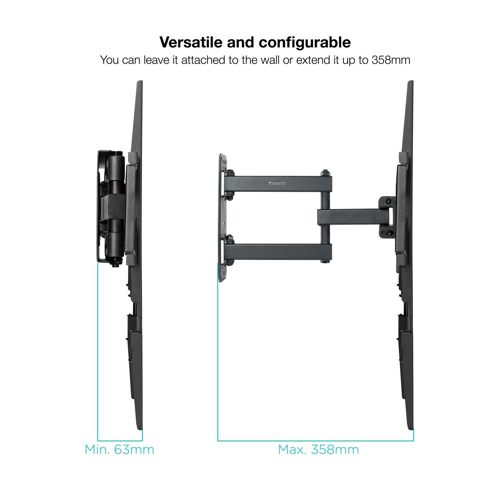 Suporte de Parede TV TOOQ LP7843TN-B (32-55" - 35 kg - Preto), miniatura 4