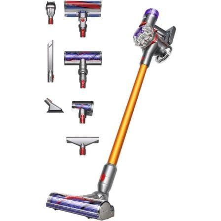 Aspirador Vertical DYSON V8 Special Edition (Altura 124,4 cm - Prateado/Amarelo)