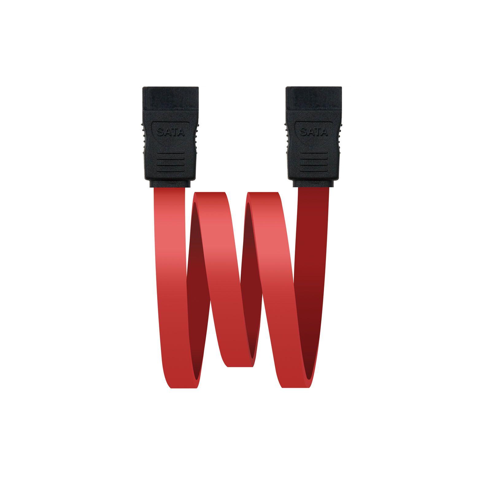 Cabo SATA de Dados NANOCABLE 10.18.0101-OEM (0,5 m - SATA I - Preto e Vermelho)