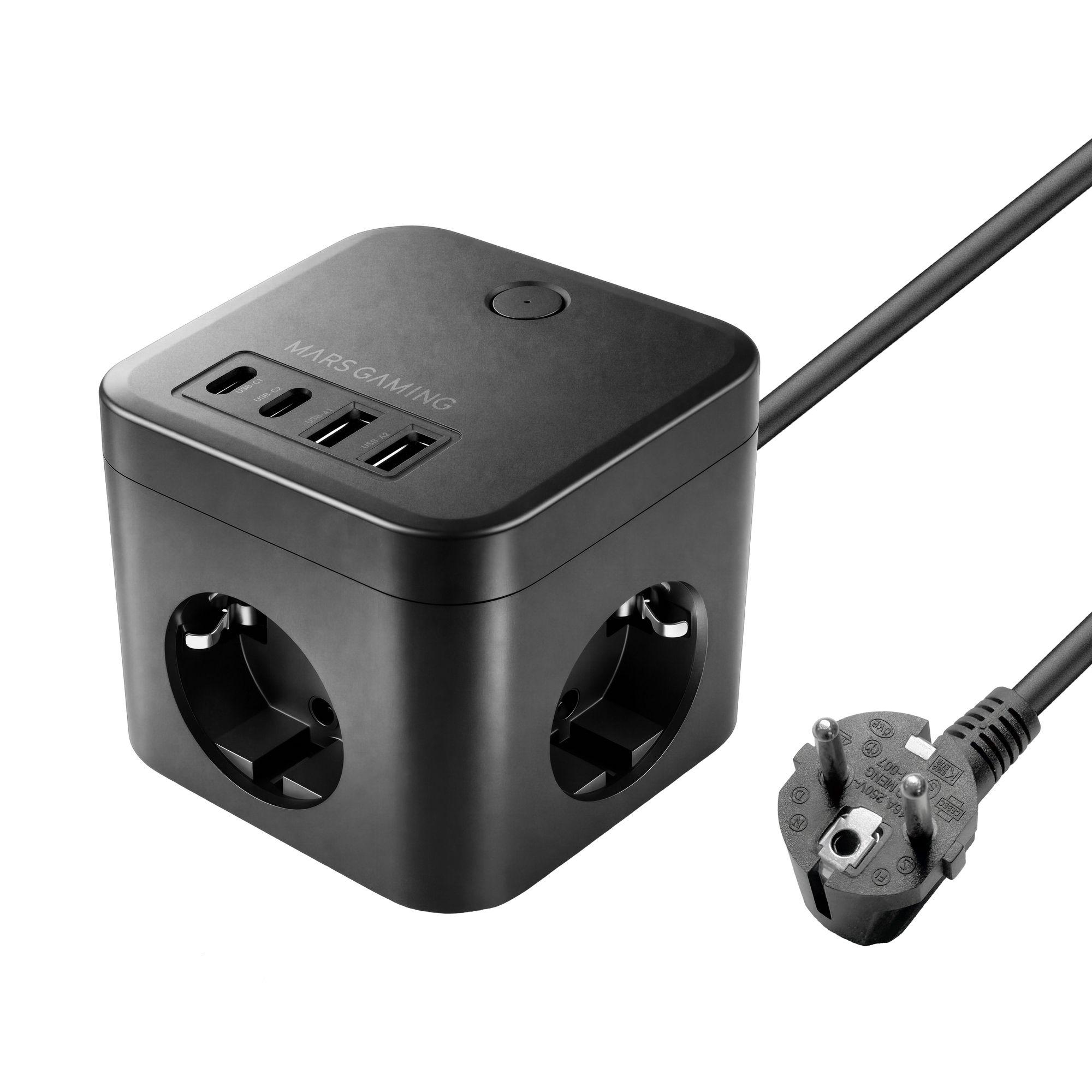 Carregador de Parede MARS GAMING MDCUBE35 (Preto)