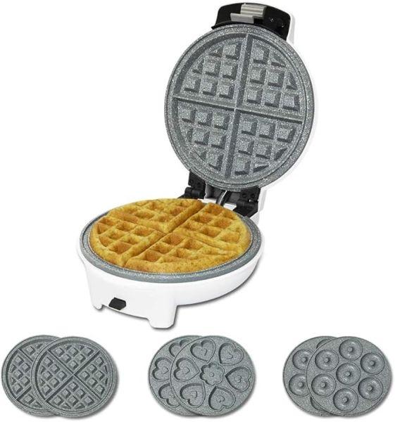 Máquina de Waffles CECOTEC Fun Gofrestone 3 em 1 (Branco)