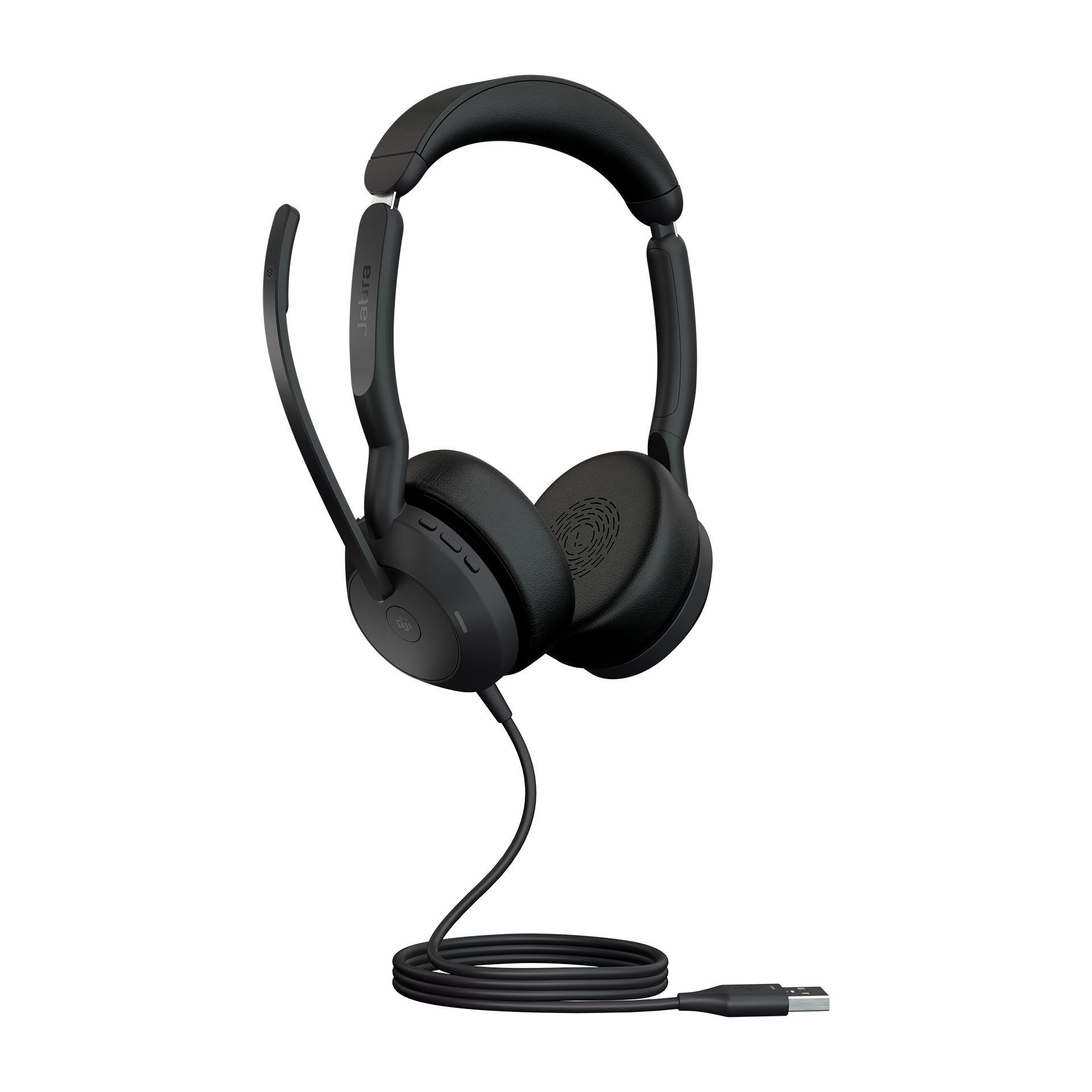 Headset Profissional JABRA Evolve2 50 MS (Binaural - Com fios - Supra-aural - Preto) — miniatura 2