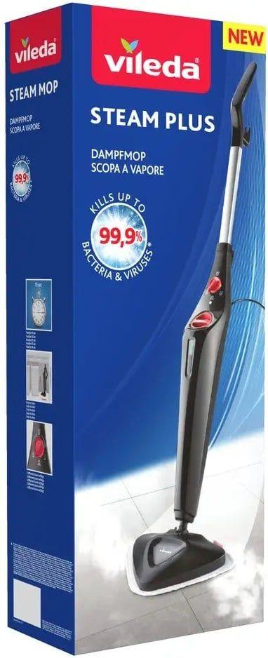 Máquina de Limpeza a Vapor VILEDA Steam 3.0 Plus (Altura 122,3 cm - Preto), miniatura 3