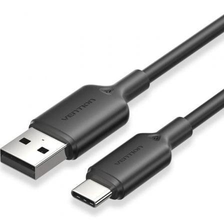 Cabo USB-A para USB-C VENTION CTQBH (2 m - Preto)