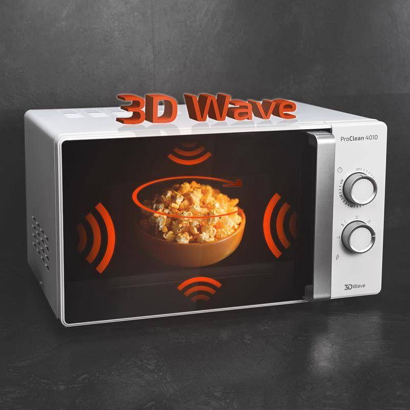 Micro-ondas Independente CECOTEC ProClean 4010 (700 W - 23 l - Rotativo - Branco), miniatura 4