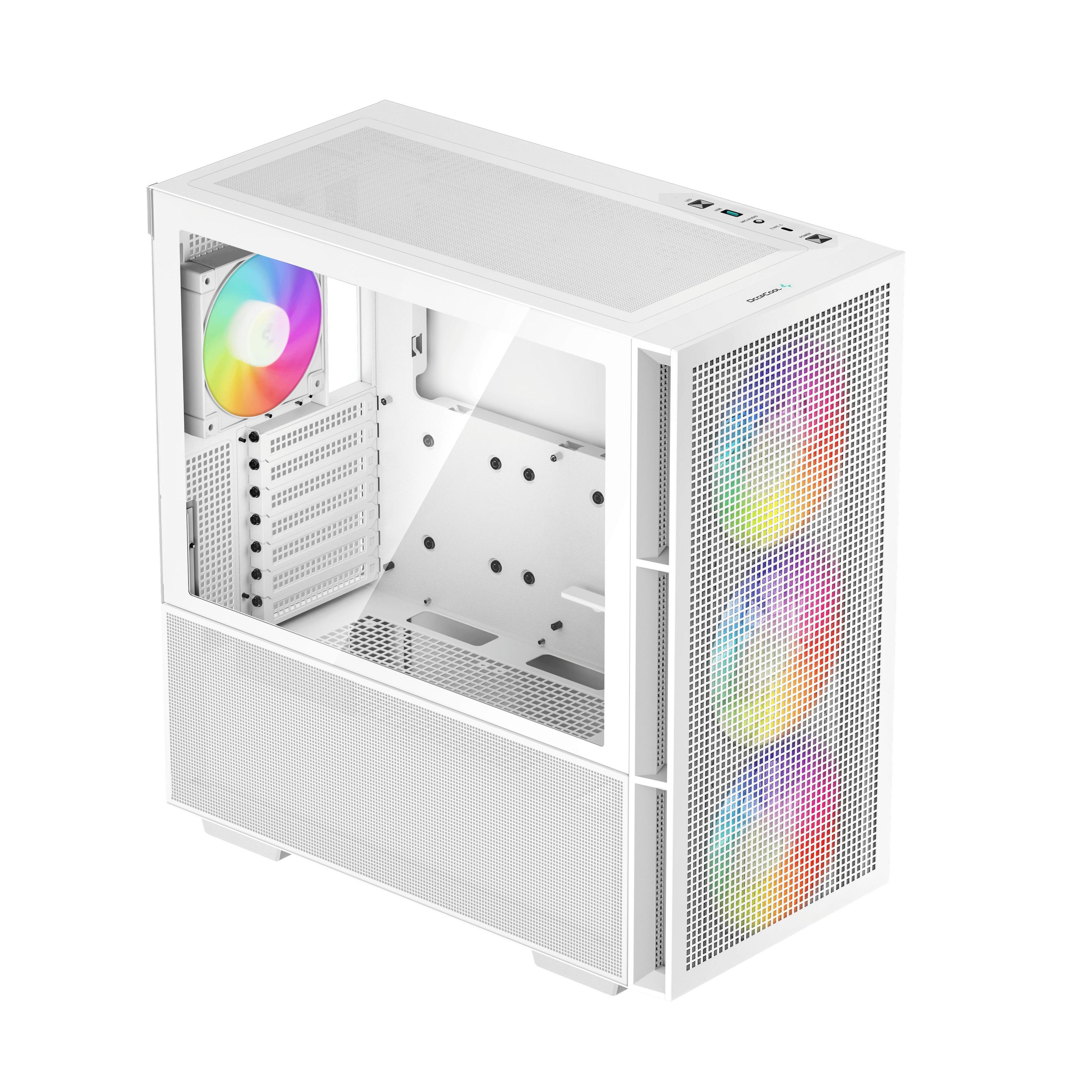 Caixa PC DEEPCOOL CH560 (ATX, EATX, micro ATX, Mini-ITX - ATX, PS2 - Midi Tower - Branco) — miniatura 3