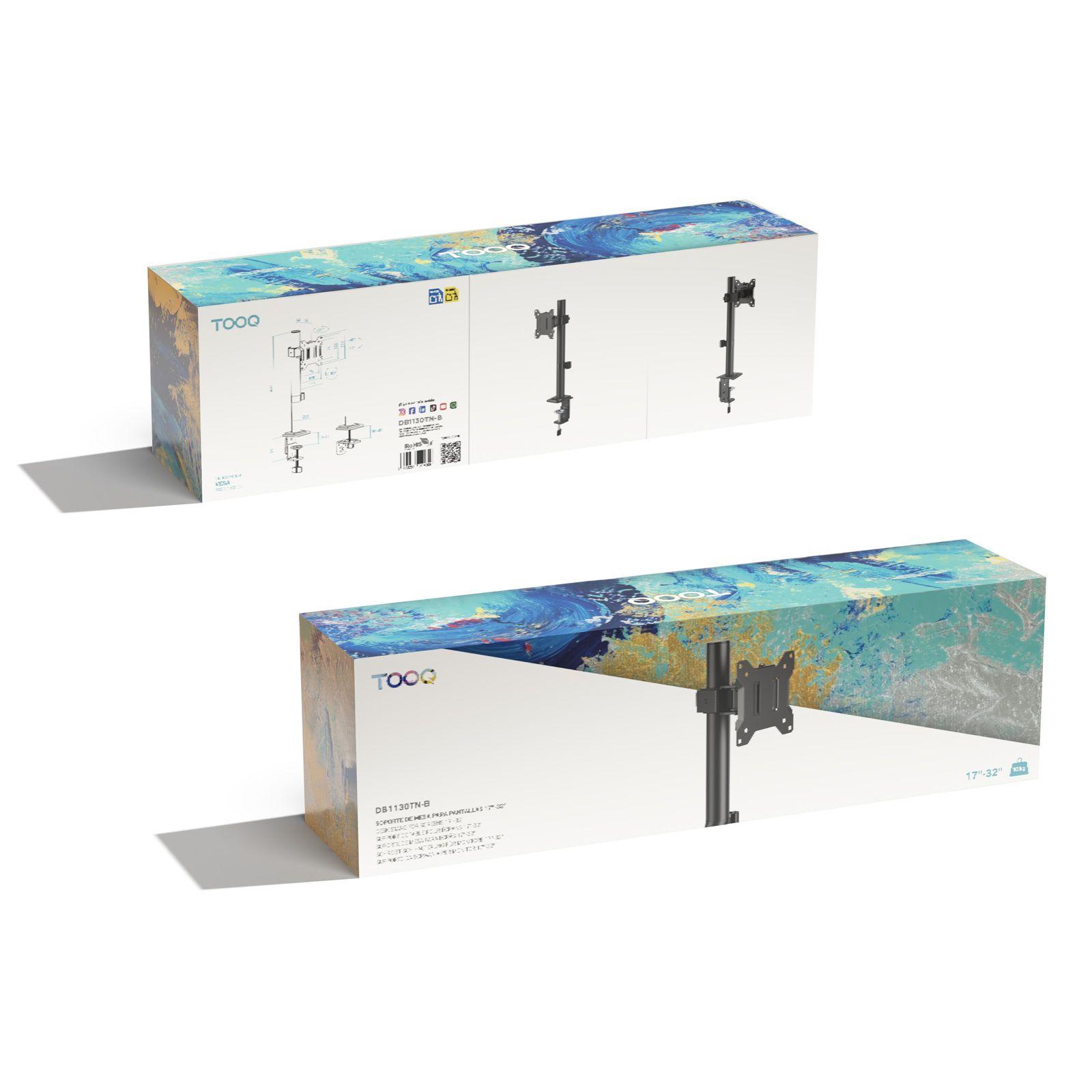 Suporte de Secretária para Monitor TOOQ DB1130TN-B (17"-32" - 10 kg - Preto), miniatura 8