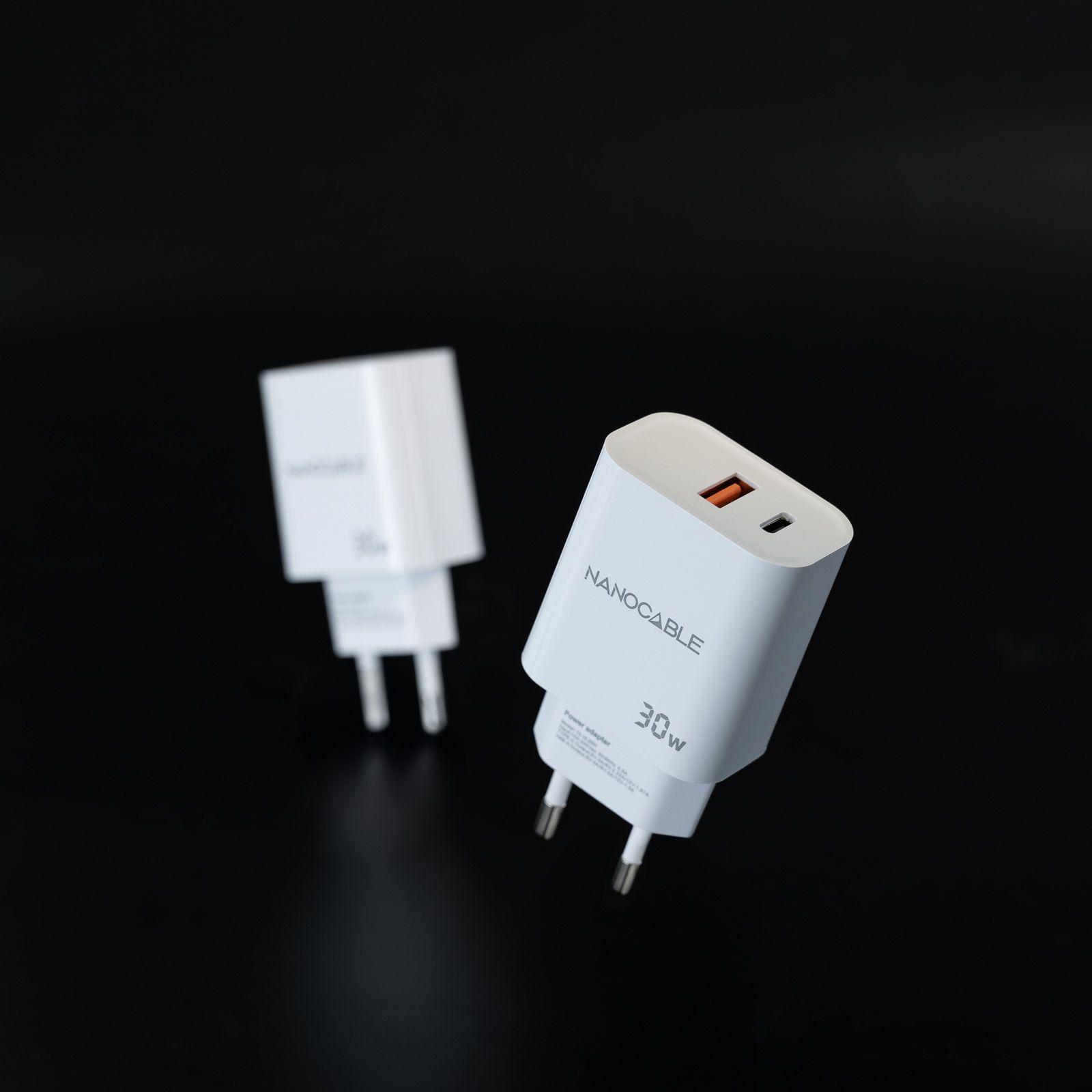Carregador de Parede NANOCABLE 10.10.2011 (30 W - Até 30 W - Branco) — miniatura 2