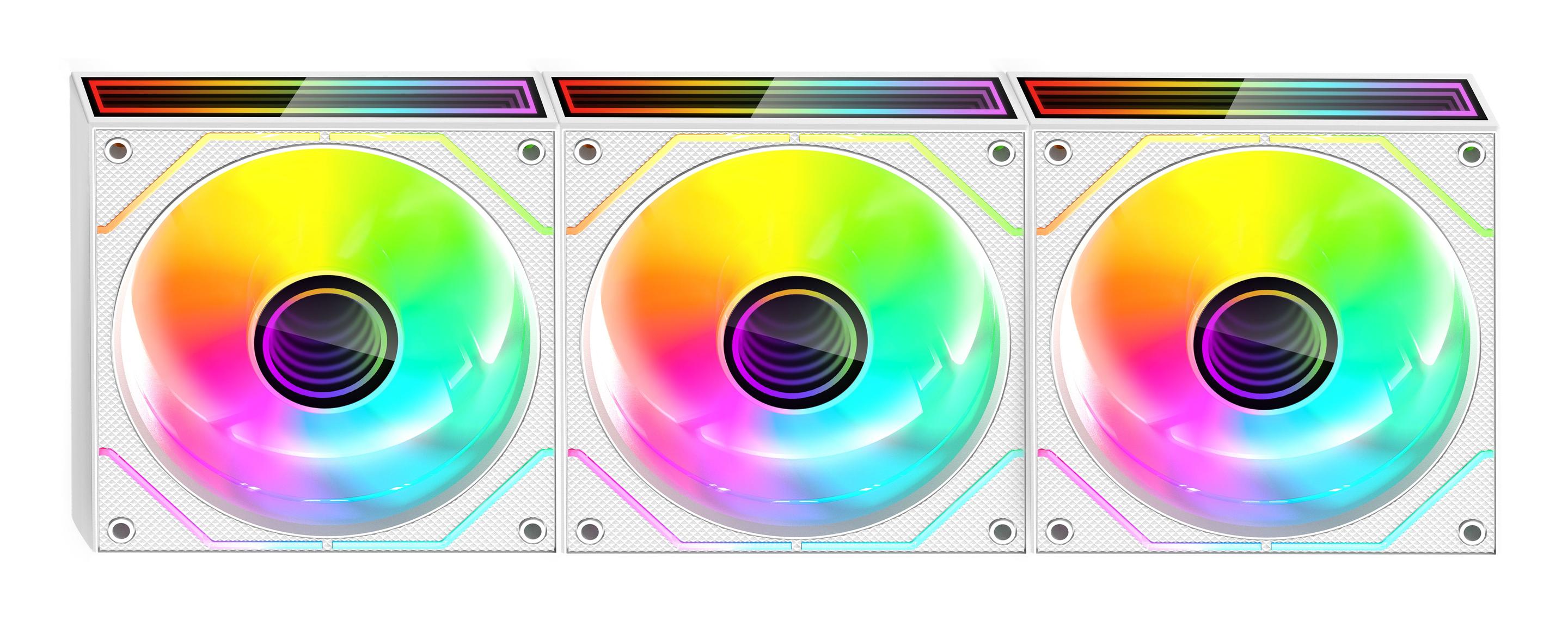 Ventoinhas para Caixa PC MARS GAMING MF3DPROKIT (Branco), miniatura 4