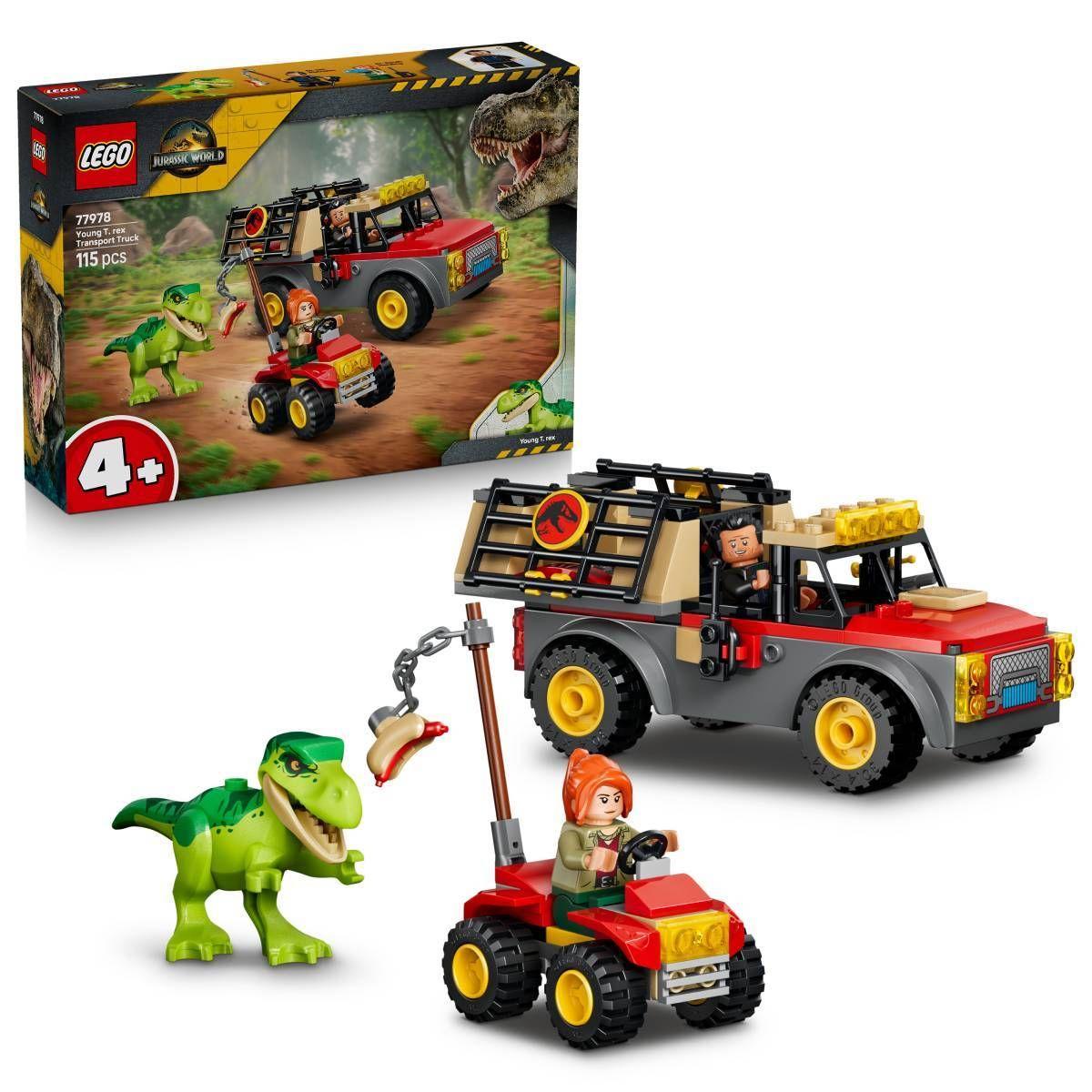 LEGO 77978 Jurassic World Carrinha de Transporte de T. rex Jovem (4+ anos - 115 peças), miniatura 3