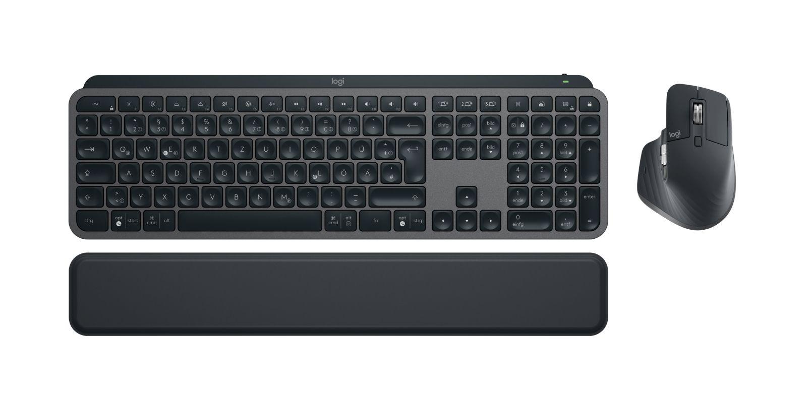 Conjunto Teclado e Rato LOGITECH MX Keys S Combo (Alemão - Teclas tesoura - Tamanho completo - Grafite), miniatura 3