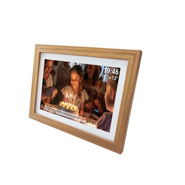 Moldura Digital DENVER Frameo PFF-1543LW (1920 x 1080 pixels - Wi-Fi - Castanho claro), miniatura 2