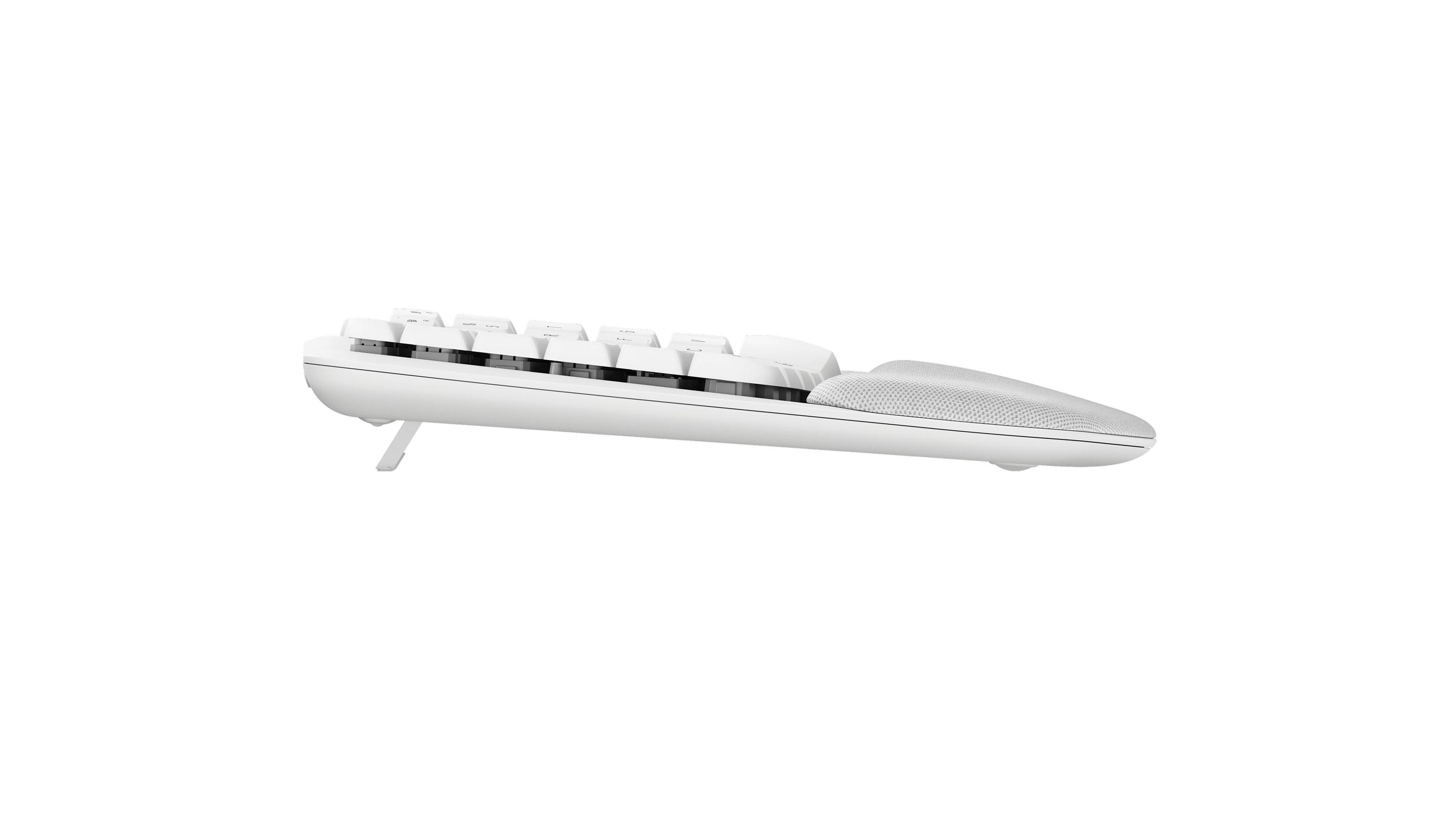Teclado LOGITECH Wave Keys (Alemão - Interruptor de membrana - Tamanho completo - Branco) — miniatura 6