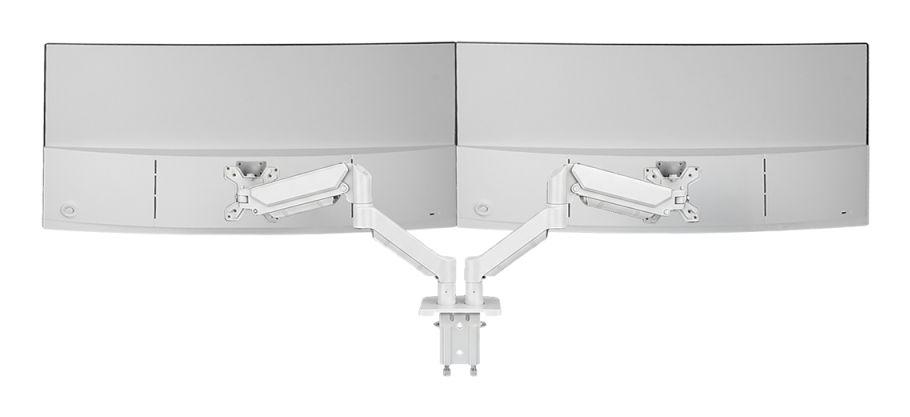 Suporte de Mesa Articulado para 2 Monitores MARS GAMING MARM-PRO2 (13-27" - VESA 75x75/100x100 - Branco) — miniatura 3