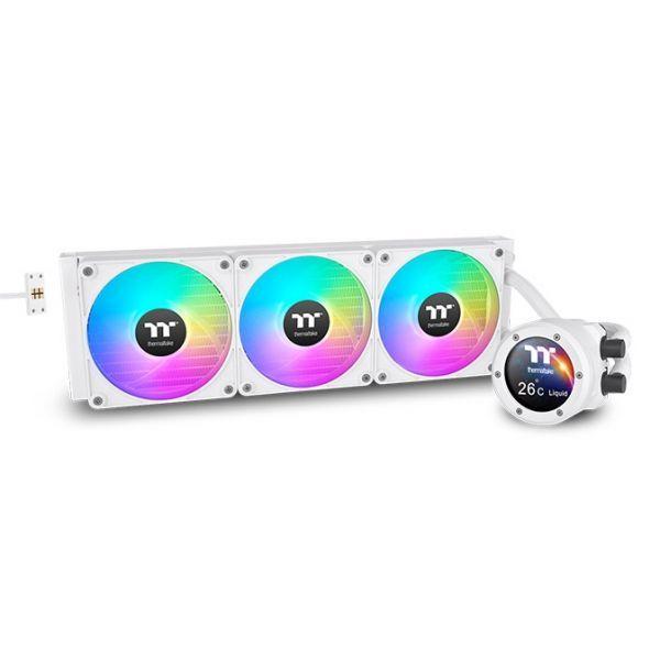 Sistema de Refrigeração Líquida All-in-One THERMALTAKE TH420 V2 Ultra EX ARGB Sync (14 cm - 3 ventoinhas - 1800 RPM - Branco)