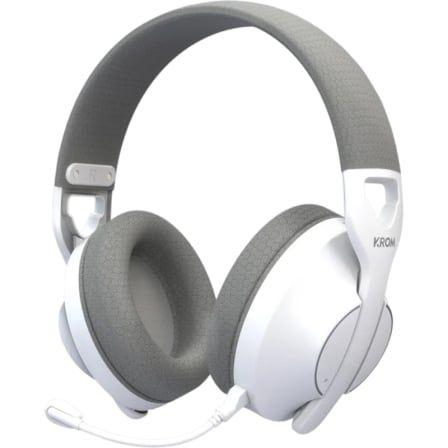 Headset Gaming KROM Phase (Headset Gaming - Circum-aural - 40 mm - Branco)